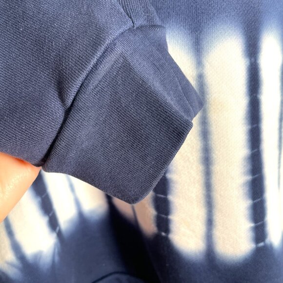 Madewell Tie Dye Hoodie LARGE Blue 100% Cotton Retro - Picture 5 of 9